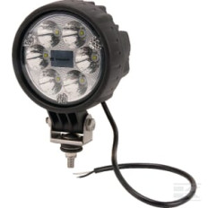 Kramp LA10010 Phare de travail LED rond 24W 1500lm, 10/30V, Ø 117mm, longue portée, 6 LED Kramp