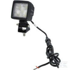 Kramp LA10633 Lampe de travail LED, 45W, 6600lm, carrée, 10/30V, 80x68x80mm,Deutsch prise, faisceau large, tête pivotante