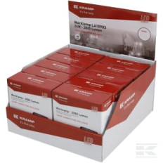 Kramp LA10903BOX Phare de travail LED, 24W, 2000lm, carrée, blanche, 107x52x136mm, spot, Kramp (boîte de 10 pièces)