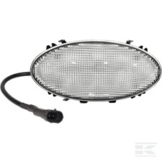 Kramp LA10561 Projecteur de travail LED, 30 W, 4250 lm, ovale, 12-24 V, 171 x 81 x 80 mm, faisceau large, connecteur 9006, co