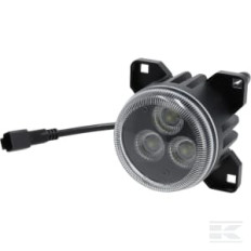 Kramp LA10447B Phare de travail LED, 42W, 4200lm, ronde, noire, Kramp