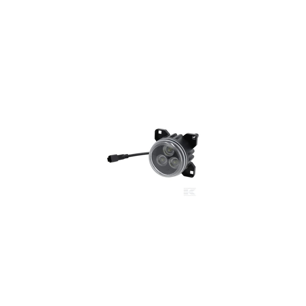 Kramp LA10447B Phare de travail LED, 42W, 4200lm, ronde, noire, Kramp