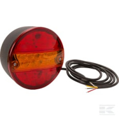 Kramp LA40040 Feu multifonction arrière LED rond 12V 5 poles Ø 142mm,