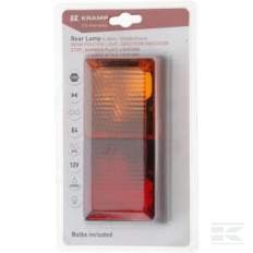 Kramp LA40070 Feu arrière multifonction rectangulaire, 12V (resistance intégrée), 200.5x85.3x28.9mm,