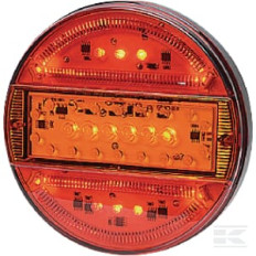 Kramp LA99190KR Feu arrière LED, 1W, carré, 12V, 106x35x98mm, 18 LED