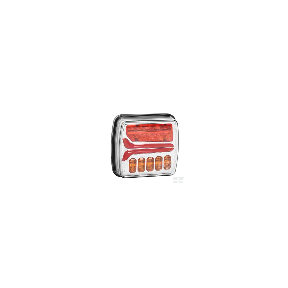 Kramp LA40050 Feu arrière LED triangulaire droit, 12-24V, 163x144x38.8mm, 5 fiches,