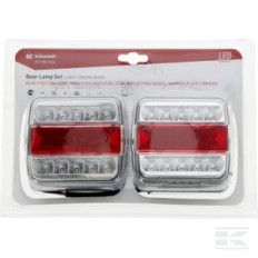 Kramp LA40053 Feu arrière multifonction LED, rectangulaire, 12-24V, 236x104x61.5mm,