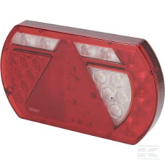 Kramp LA40021 Feu arrière multifonction LED carré, 12-24V, 121x101x56mm,