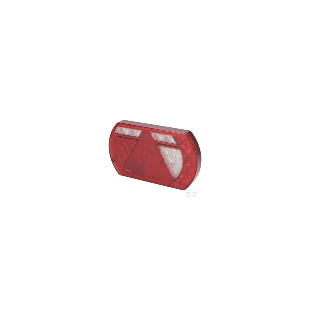 Kramp LA40021 Feu arrière multifonction LED carré, 12-24V, 121x101x56mm,