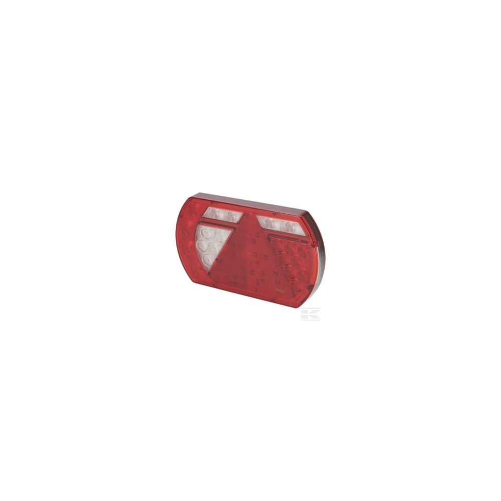 Kramp L26060P5RH1 Feu arrière droit multifonction à LED, 12 V, 236x140x24,3 mm, Baïonnette 5 broches,