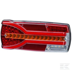 Kramp LA40026 Feu arrière LED rectangle gauche12-24V, 232x142x59mm, 5-fiches,
