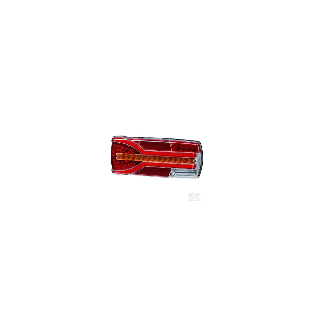 Kramp LA40026 Feu arrière LED rectangle gauche12-24V, 232x142x59mm, 5-fiches,