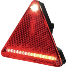 Kramp LA40027 Feu arrière LED triangle gauche, 12-24V, 163x144x38.8mm,