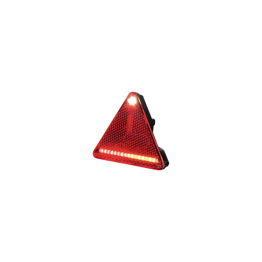 Kramp LA40027 Feu arrière LED triangle gauche, 12-24V, 163x144x38.8mm,
