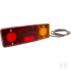Kramp LA40012 Feu arrière multifonction LED, rond, 12-24V, Ø 140mm, 5 fiches,