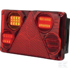 Kramp LA40023 Feu arrière LED rectangulaire droit, 12-24V, 232x142x59mm