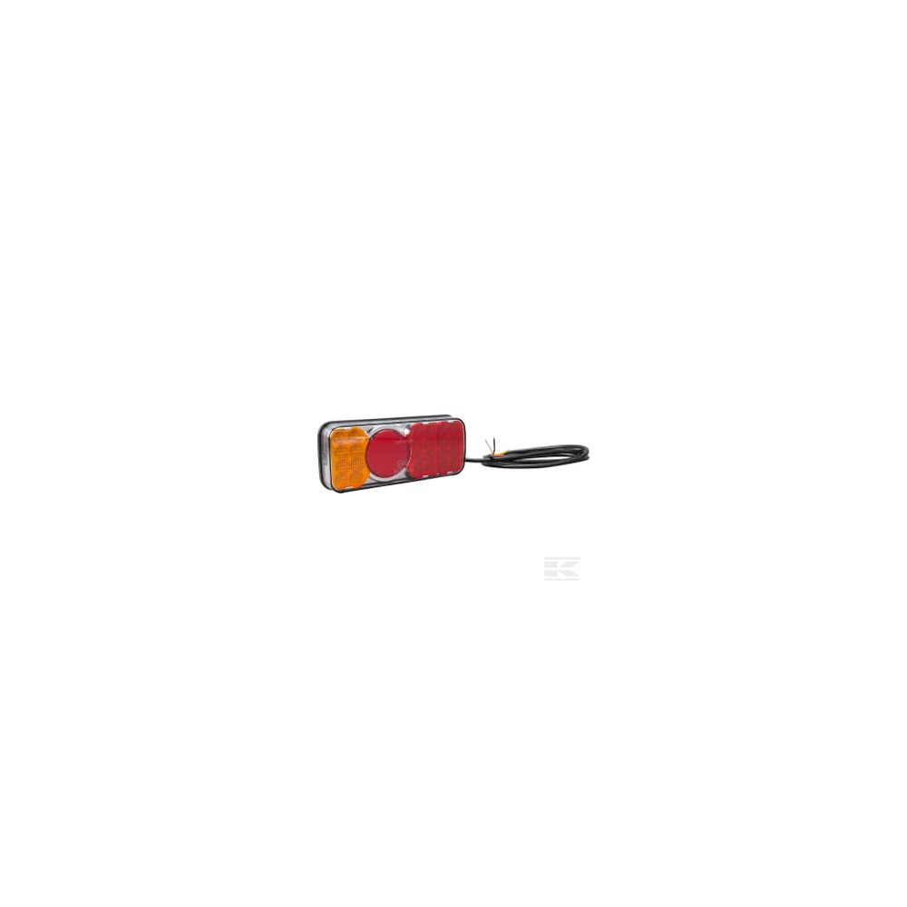 Kramp LA40025 Feu arrière LED rectangle gauche 12-24V, 232x142x59mm,