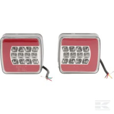 Kramp LA40029 Feu arrière multifonction LED, rectangulaire, 12-24V, 200.5x85x40mm