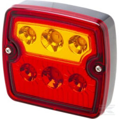 gopart LA99195 Feu arrière LED, rectangulaire, 12/24V, 106.5x98.8x35mm, gopart