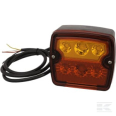 Kramp L26060P6LH1 Feu arrière gauche multifonction à LED, 12 V, 236x140x24,3 mm, Baïonnette 6 broches,