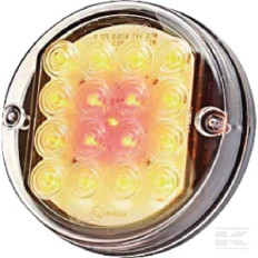 Kramp LA40018 Feu arrière LED rectangulaire droit, 12-24V, 287.6x100.5x65mm 5 fiches,