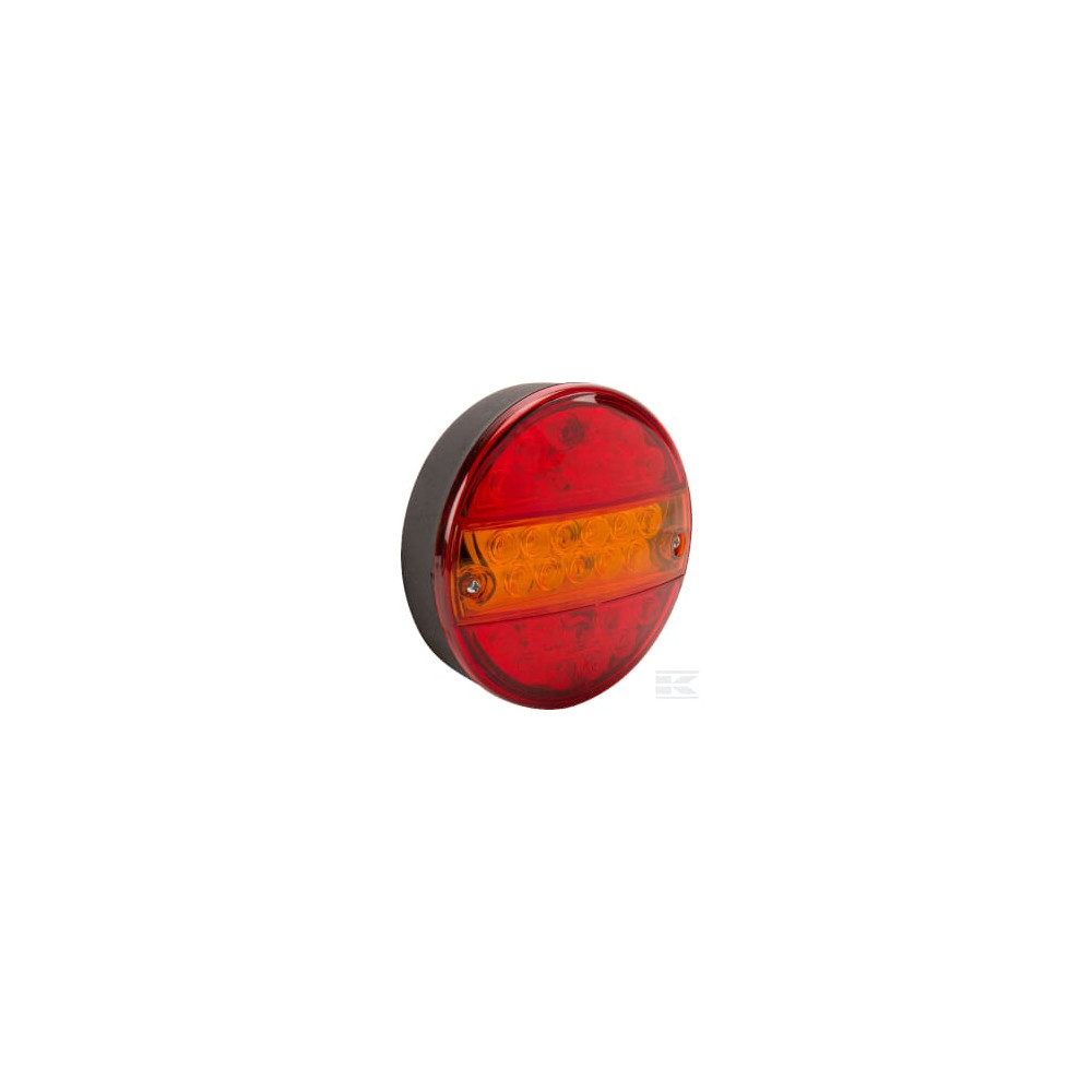 Kramp LA40022 Feu arrière multifonction LED carré, 12-24V, 121x101x56mm, 5-fiches,