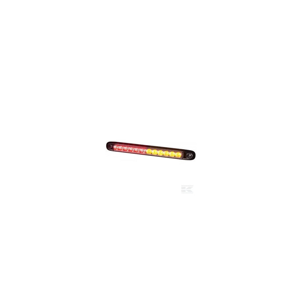 Kramp LA40032 Feu arrière LED rectangulaire droit, 12-24V, 200.5x85x40mm 5 plots,