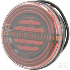 Kramp LA40010 Feu arrière multifonction LED, rectangulaire, 12-24V, 107.4x46.7x23mm, 5 fiches,