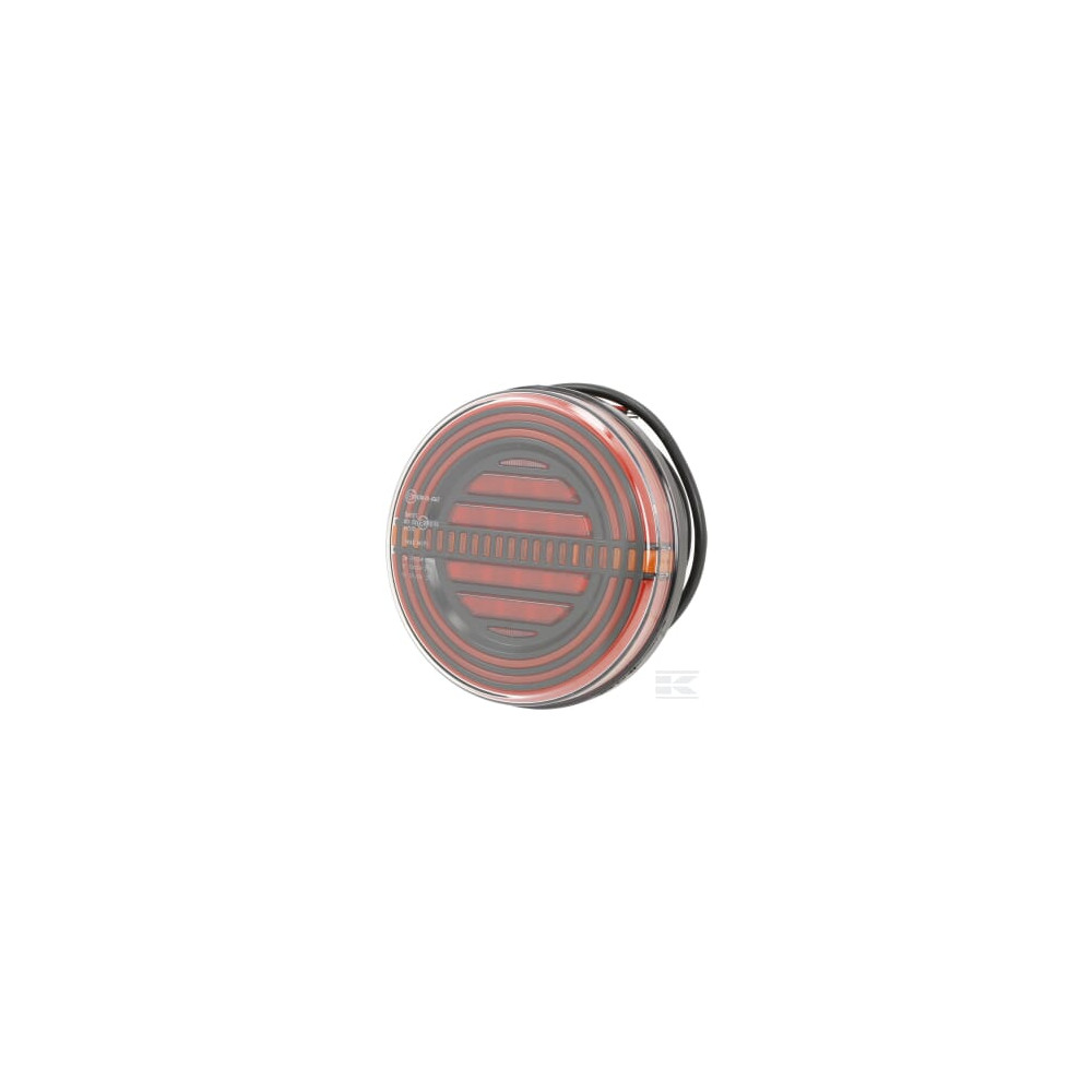 Kramp LA40010 Feu arrière multifonction LED, rectangulaire, 12-24V, 107.4x46.7x23mm, 5 fiches,