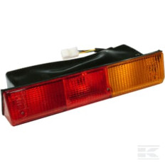 Jokon 106025110 Feu arrière carré, 12V, ambre/rouge, à visser, 95x85x55mm, BBS(K) 6025, gauche