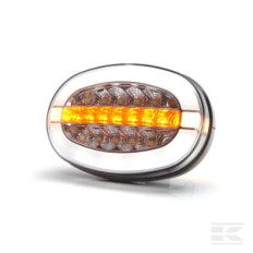 Kramp LA80096 Feu avant multifonction LED, ovale, 12-24V, 136,4x91x40mm