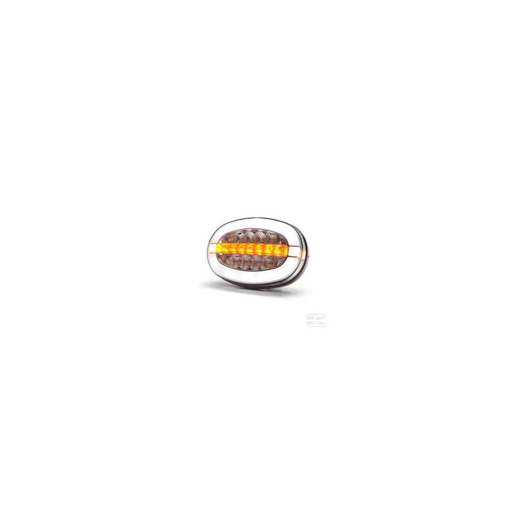 Kramp LA80096 Feu avant multifonction LED, ovale, 12-24V, 136,4x91x40mm