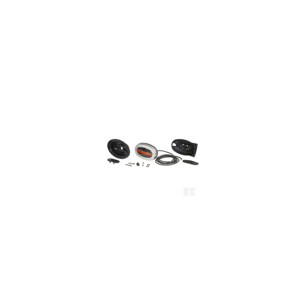 Kramp LA80034 Feu avant multifonction oval, 12-24V, 136.4x91x40mm