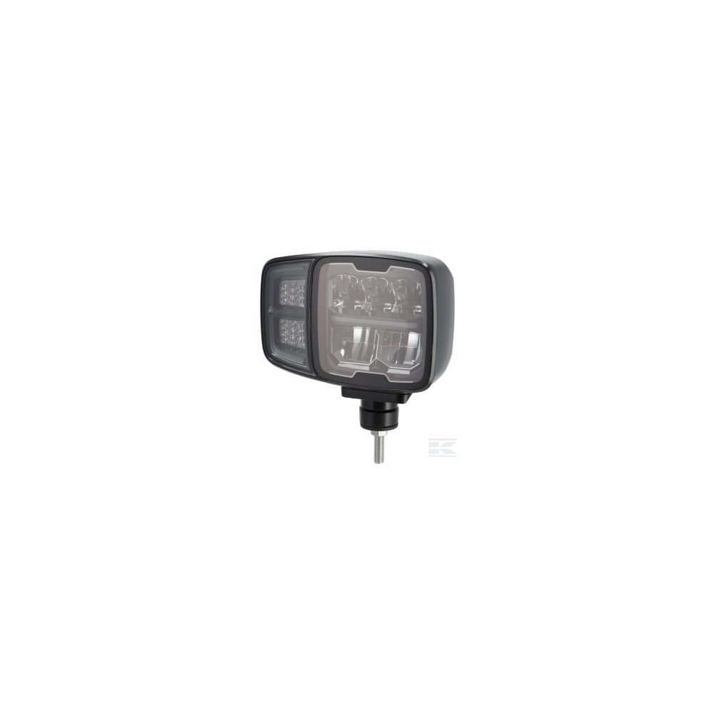 Kramp LA10216HEAT Phare LED, rectangulaire, 12/24V, 220x197,2x80,5mm, chauffé, feux de route/feux de croisement, droit