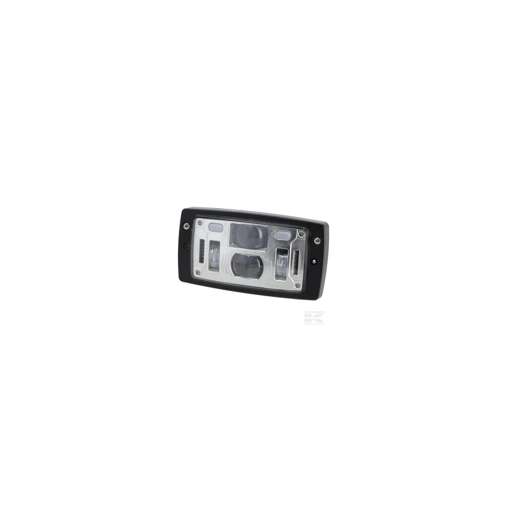 Kramp LA10425 Phare LED, 40/22W, rectangulaire, 10-30V, 185x102x82, feu de route/croisement, feu de position, connecteur H4