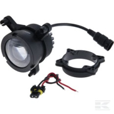 Kramp LA80071 Phare LED, 25 W, 2 400 lm, rond, 10/30 V, Ø 82 mm, feu de croisement, compatible avec John Deere