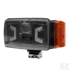 Kramp LA80093 Phare LED, 30/55 W, rectangulaire, 10-30 V, 155 x 92 x 82 mm, blanc/orange,