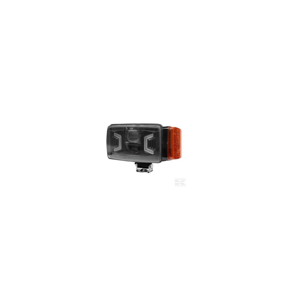 Kramp LA80093 Phare LED, 30/55 W, rectangulaire, 10-30 V, 155 x 92 x 82 mm, blanc/orange,