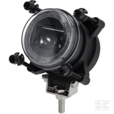 Kramp LA80091 Phare LED, 28/18W, rond, 10-30V, Ø90mm, feux de route, clignotant, connecteur H9, Kramp
