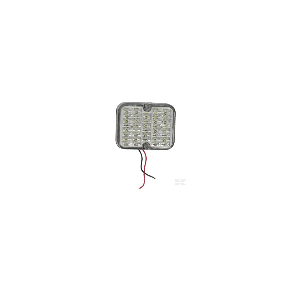 Kramp LA91262KR Feu de recul LED, 3W, carré, 12V, 100x80,7x30mm