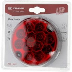Kramp LA45021KR Feu antibrouillard LED, rond, 12/24V, Ø 95mm