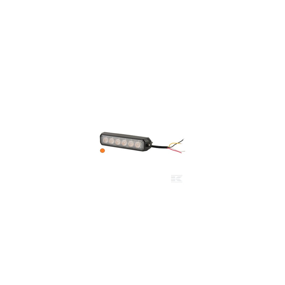 Kramp LA20014 Avertisseur flash LED orange 6x3W 12/24V