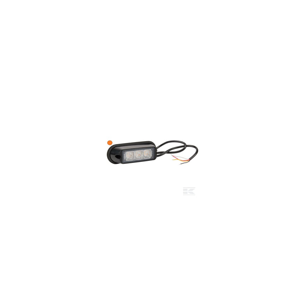 Kramp LA20009 Avertisseur flash LED orange 3x3W 12/24V