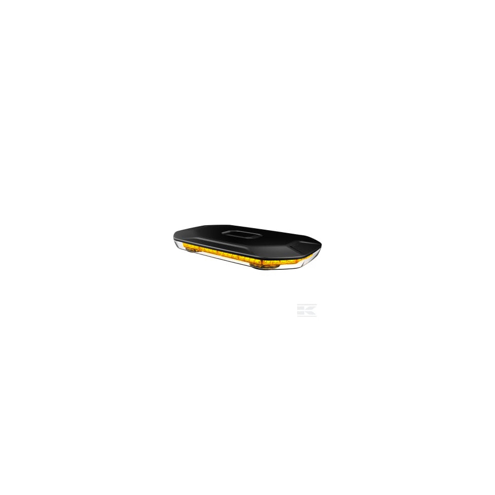 Kramp LA20150 Barre lumineuse LED, 50W, 12-24V, ambre, à boulonner/magnétique, 380mm, Kramp