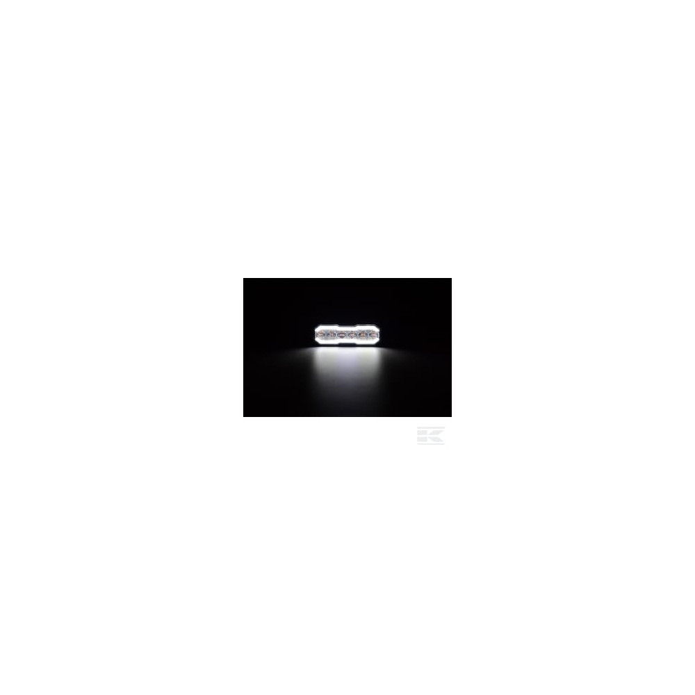 Kramp LA20163 Feu clignotant / feu de recul LED, rectangulaire, 12/24V, orange/blanc, 129x41x14mm, 12/42 LED,Kramp