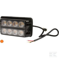 Kramp LA20012 Avertisseur flash LED orange 8x3W duo 12/24V