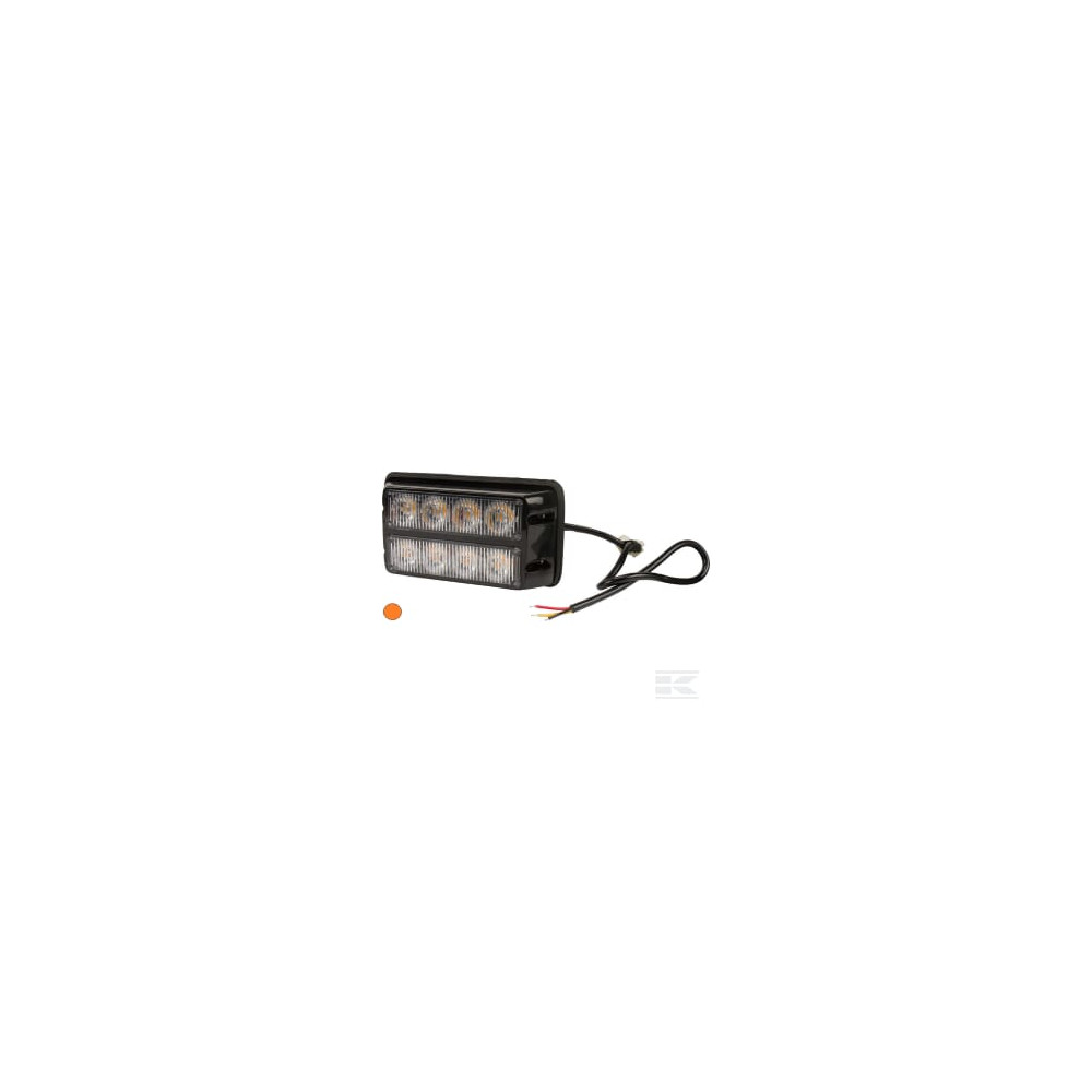 Kramp LA20012 Avertisseur flash LED orange 8x3W duo 12/24V