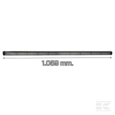 Kramp 1603140737KR Barre lumineuse, 12/24 V, ambre, boulonnée, 1059x32x53 mm, Multiflash, 10 x 6 LED, Kramp