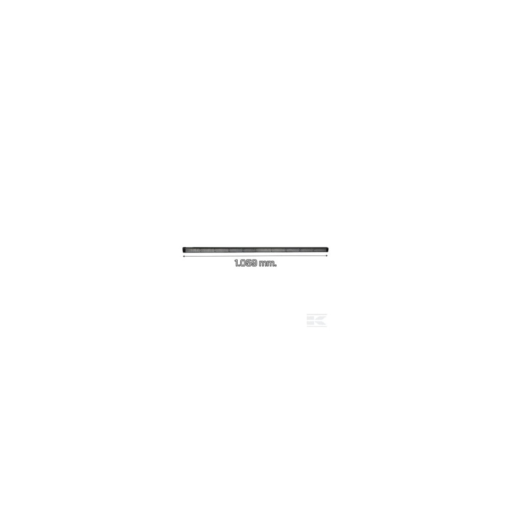 Kramp 1603140737KR Barre lumineuse, 12/24 V, ambre, boulonnée, 1059x32x53 mm, Multiflash, 10 x 6 LED, Kramp