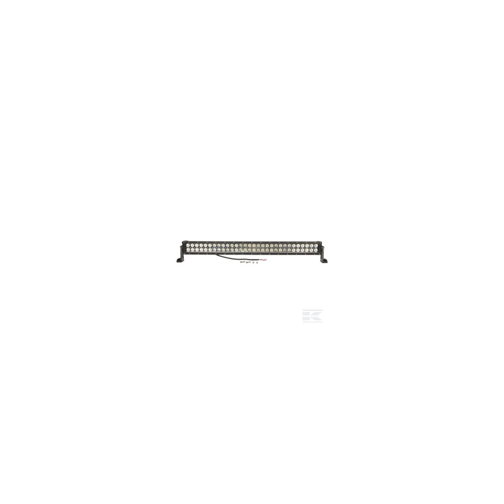 Kramp LA10303 Barre lumineuse LED, 180W, 15300lm, rectangulaire, 12/24V, blanc, 805x57mm, manchon d'extrémité de câble, Combo
